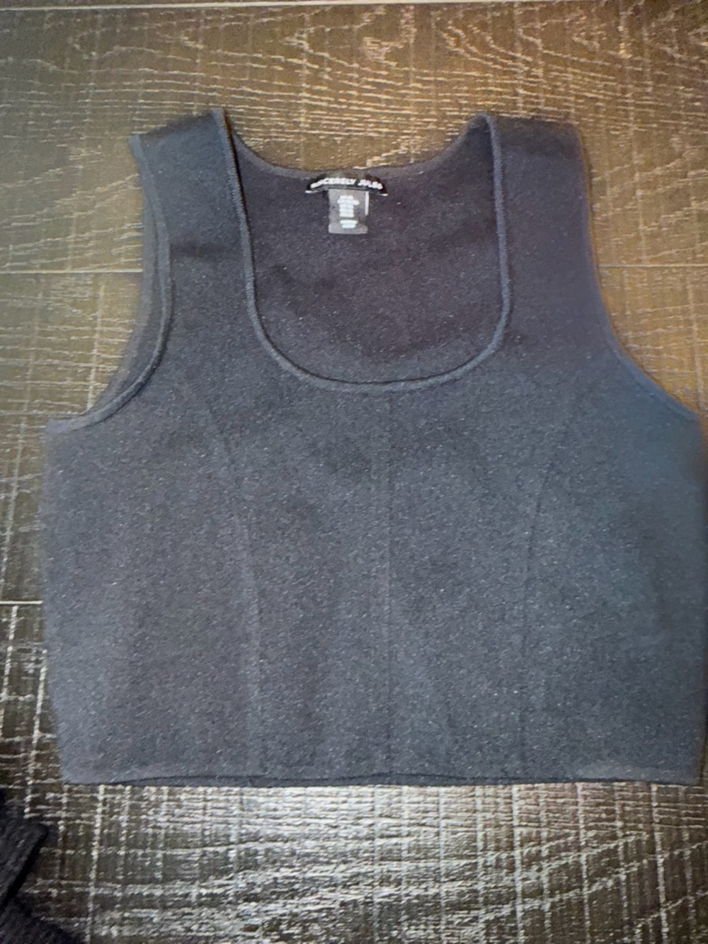 Sincerely Jules Black Cropped Tank Top